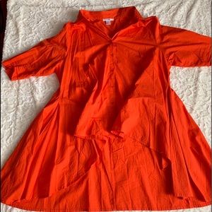 Beautiful Orange 3xl plus size shirt